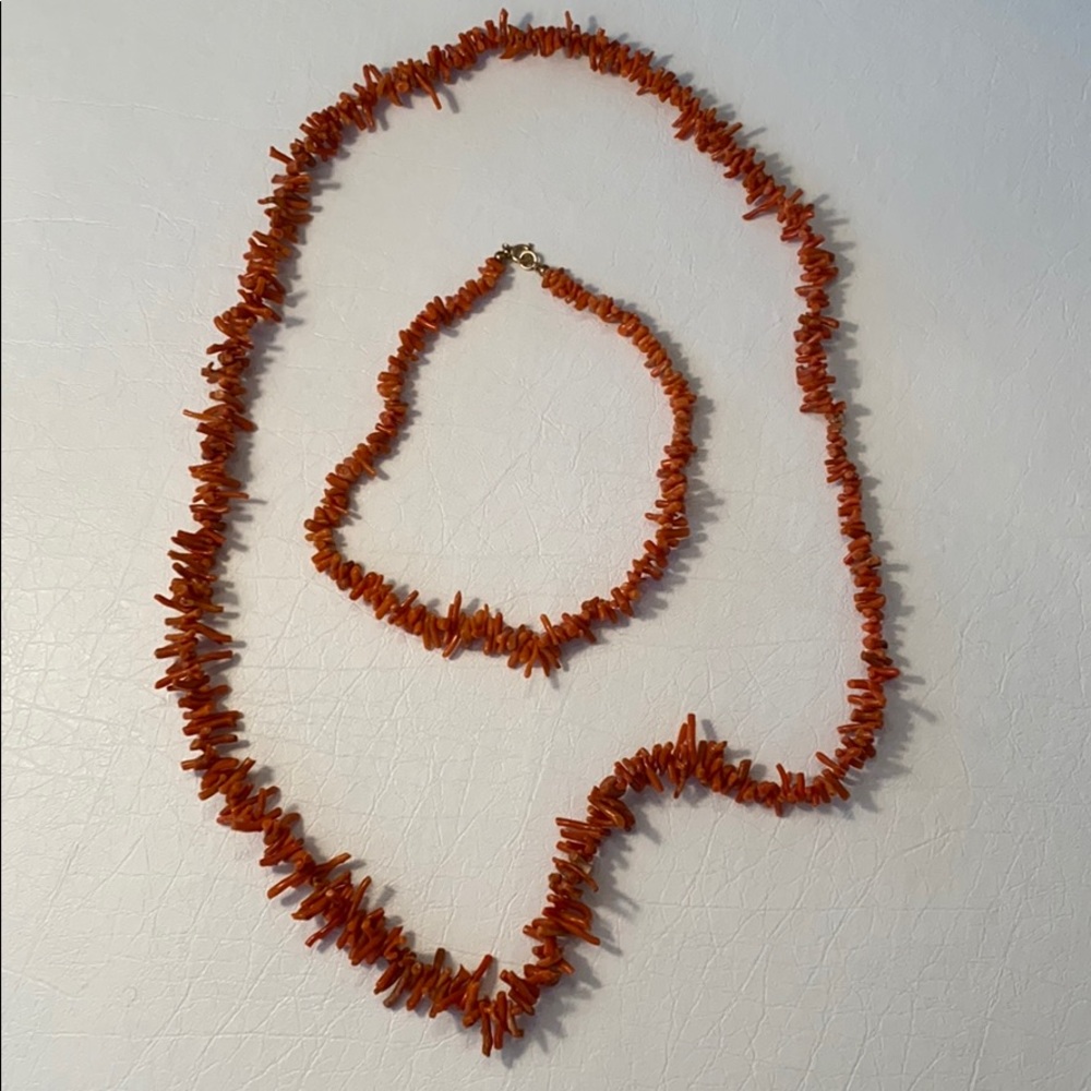 Vintage, Rare Mediterranean Branch Coral Necklace